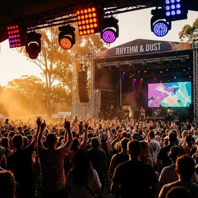 Outdoor music festival