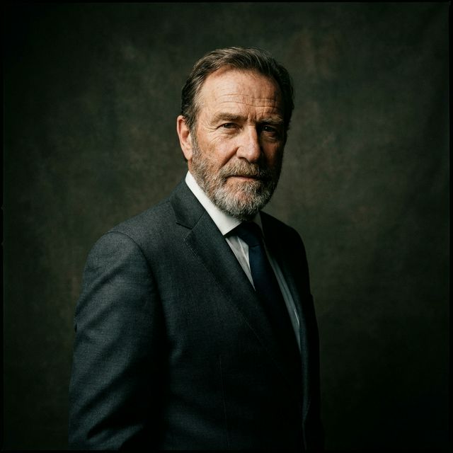 Distinguished man dramatic portrait